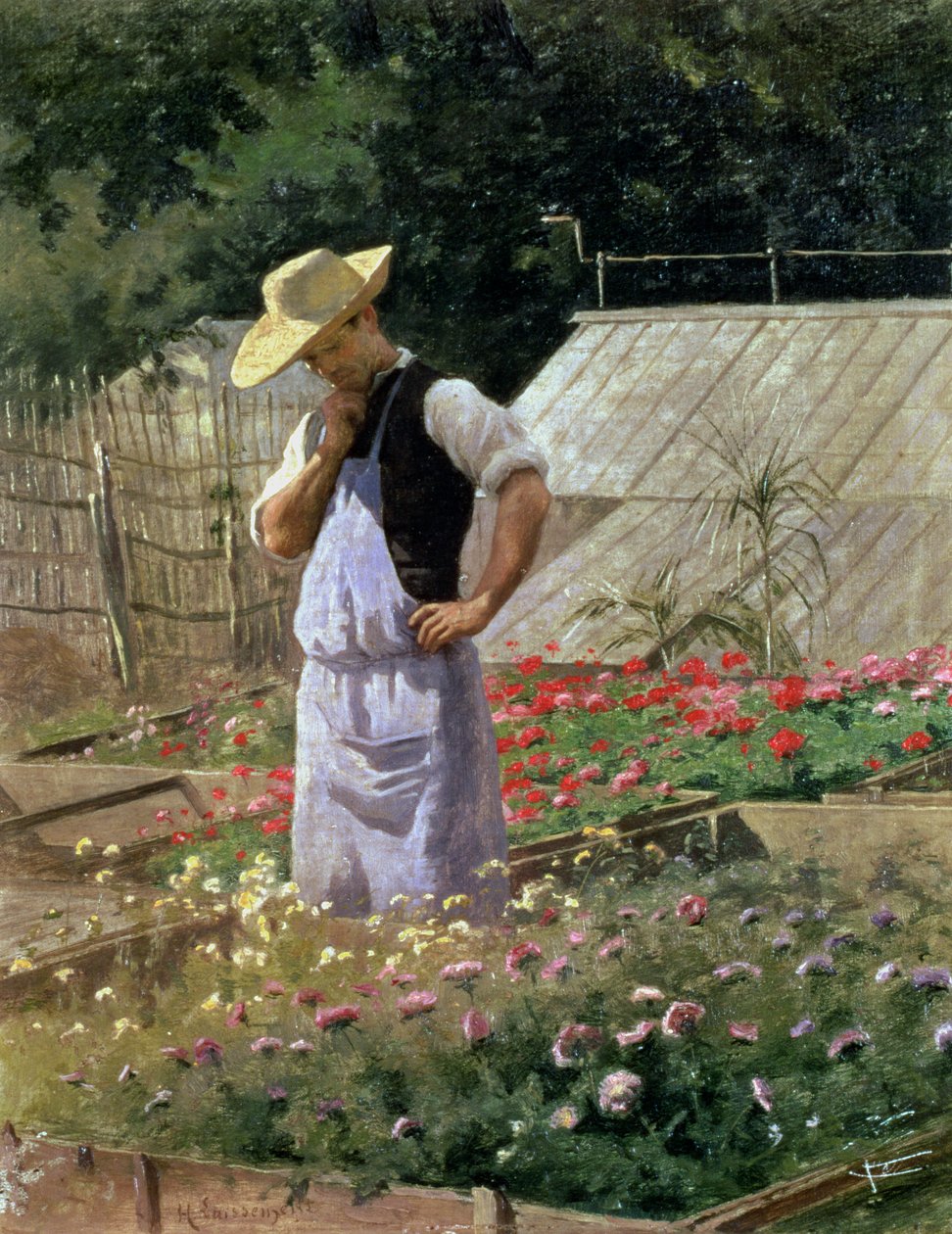 Et hjørne af rosenhaven ved Bagatelle af Henri Adolphe Laissement