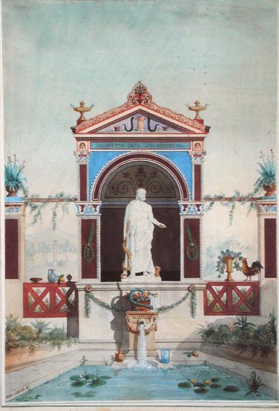 Design til et springvand til Æskulap af Henri Antoine Revoil