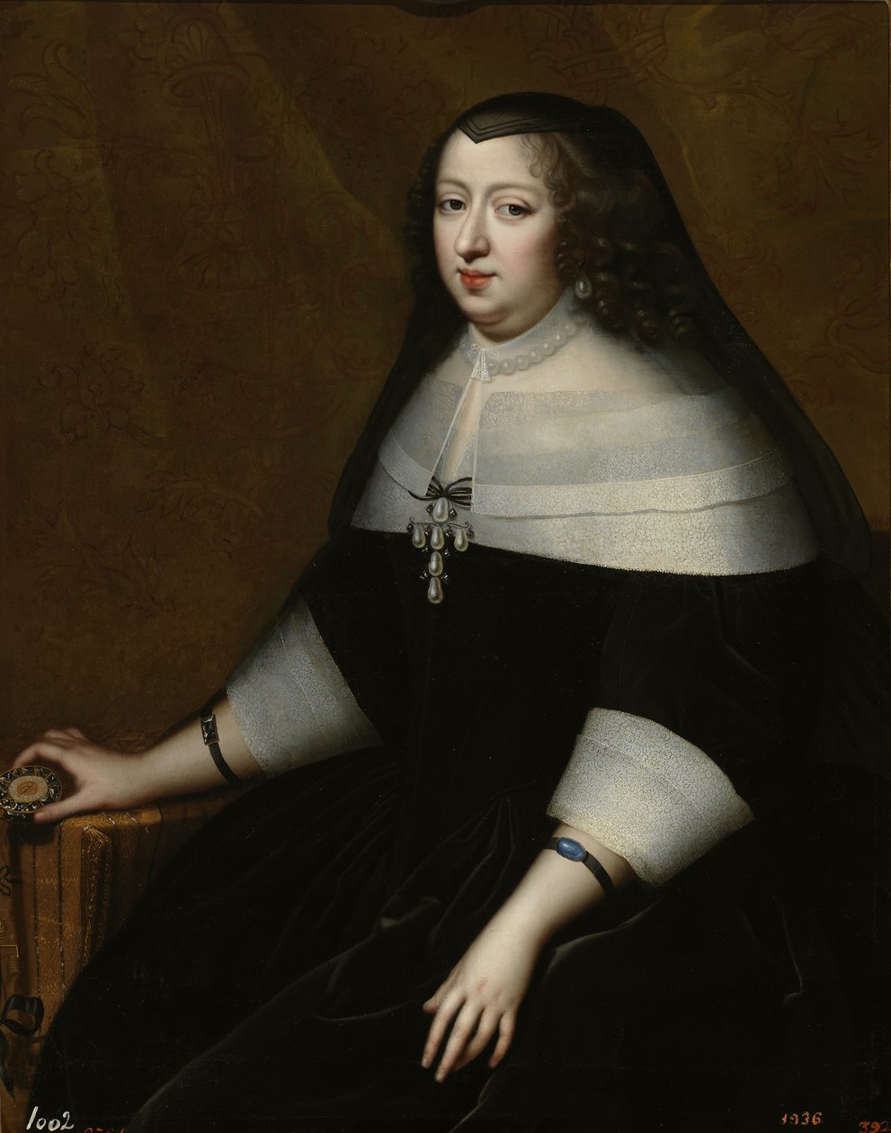 Portræt af Anne af Østrig 1601-1666, ca 1659 af Henri Beaubrun