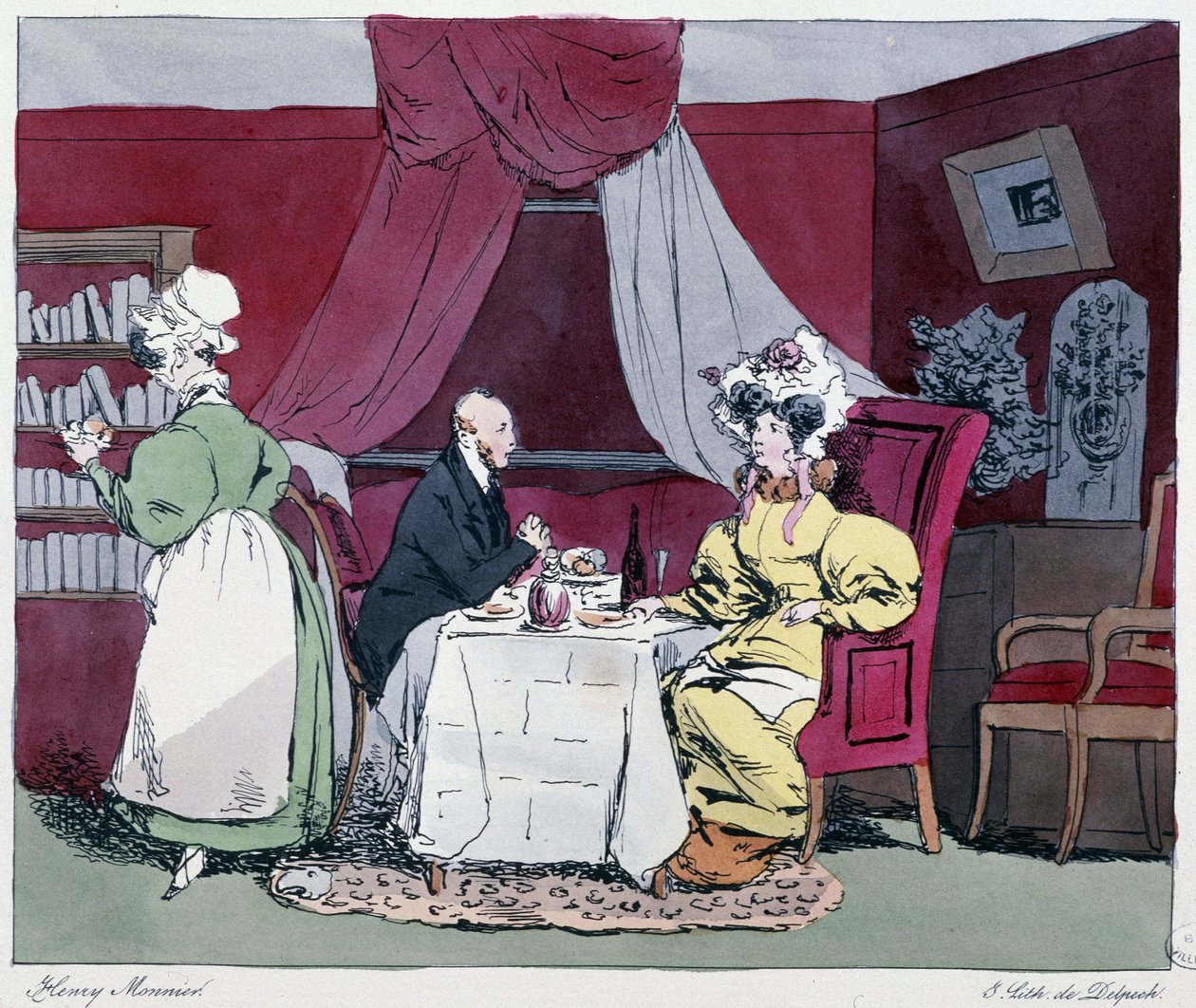 En læge i 1800-tallet - i “” Tidligere og i dag” af Henri Monnier, red. Delpech, Paris af Henri Bonaventure Monnier