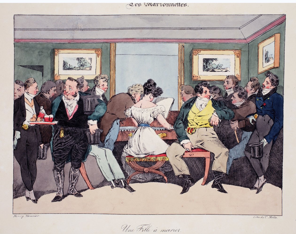 Une fille a marier, illustration fra 