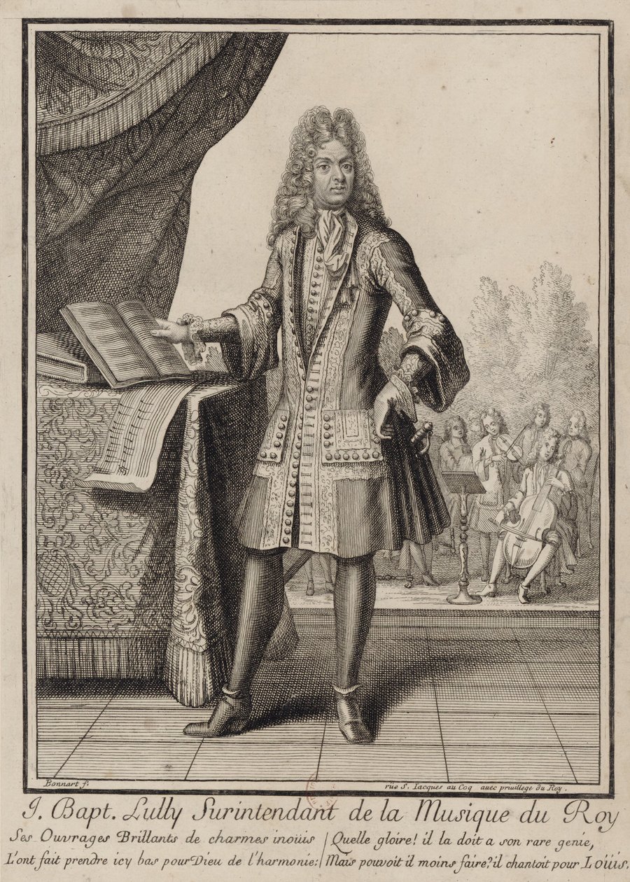 Jean-Baptiste Lully af Henri Bonnart
