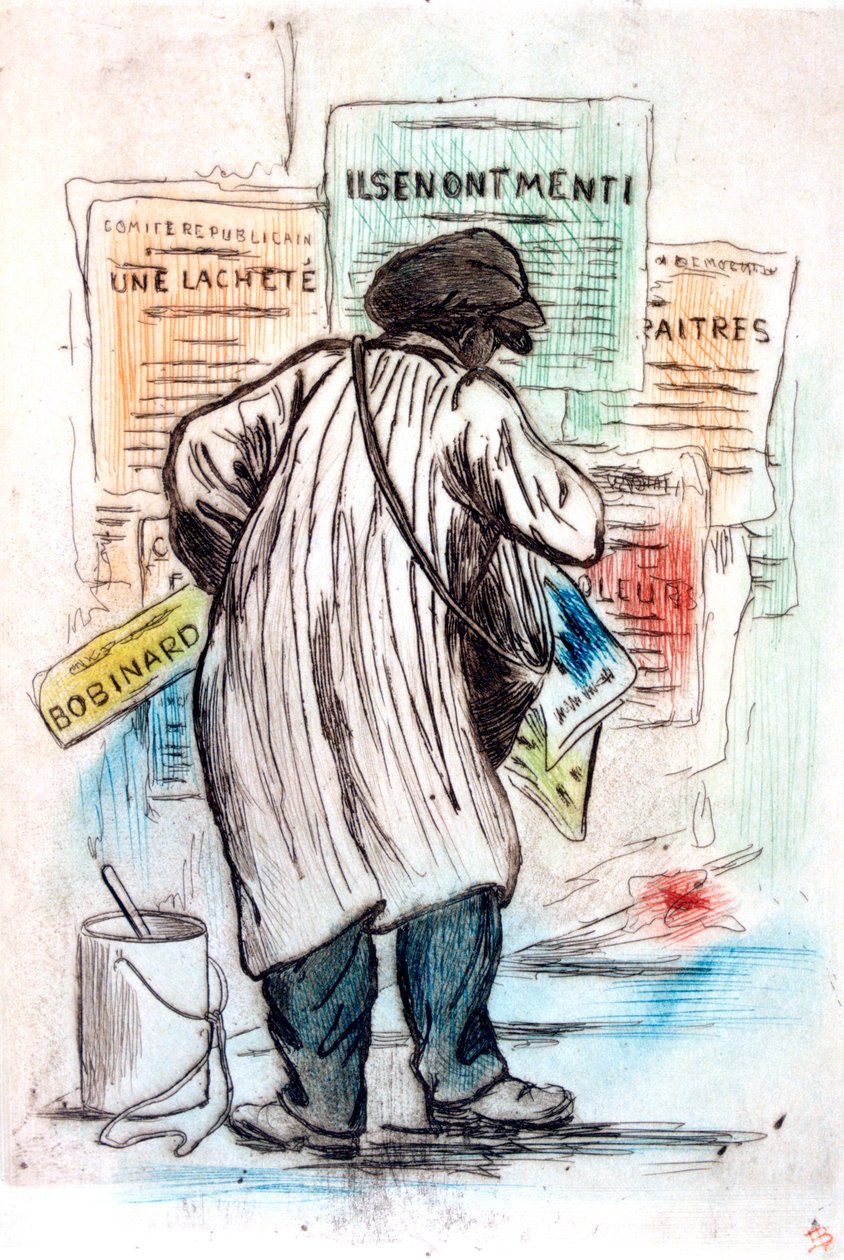 Plakatmanden, c1900-1919 af Henri Boutet