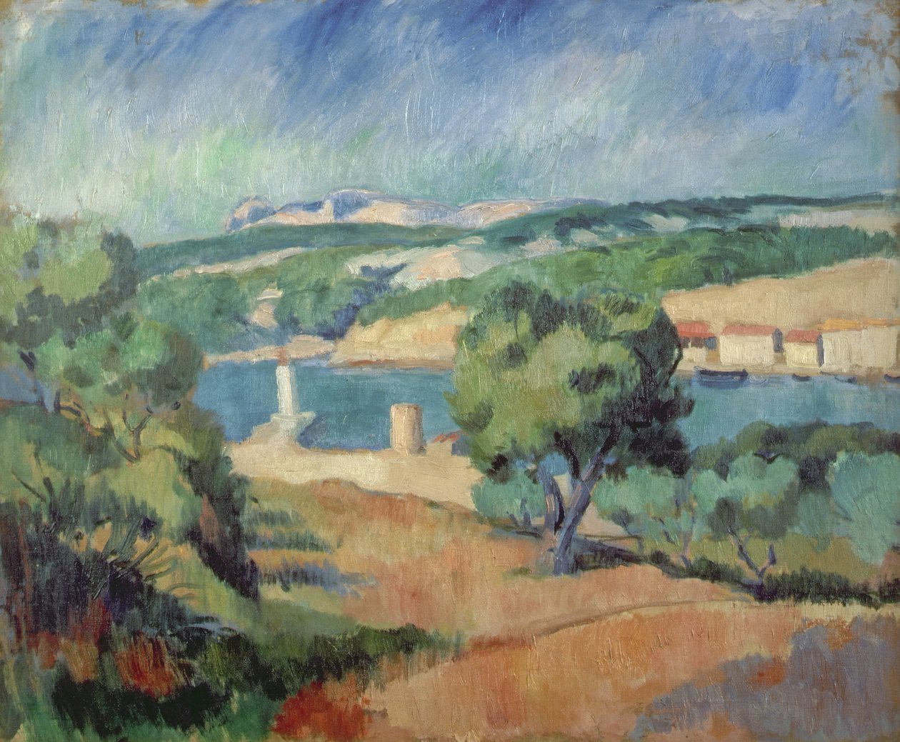 I nærheden af St. Tropez af Henri Charles (after) Manguin