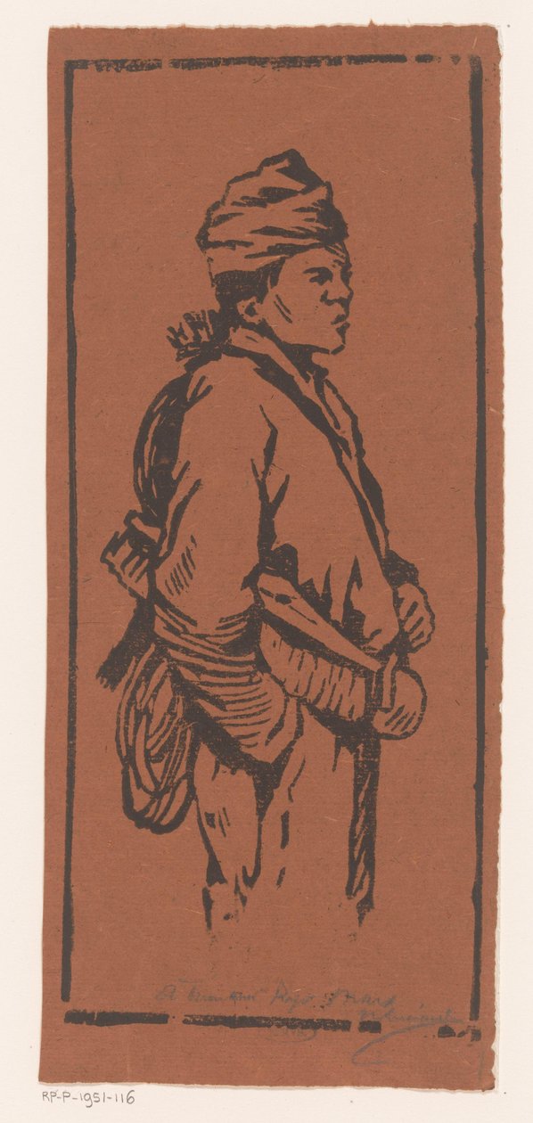 skorstensfejer af Henri Charles Guérard (signed by artist)