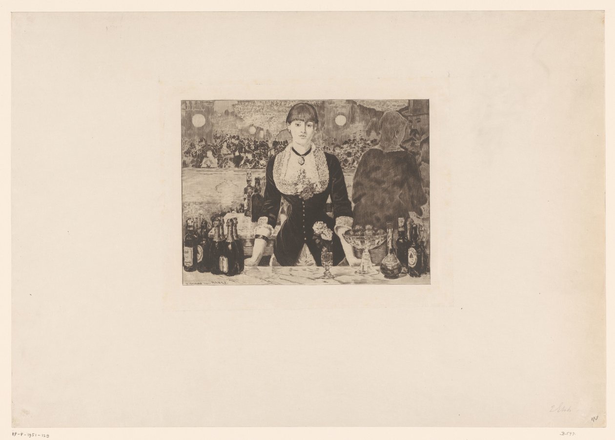 Bar i Folies-Bergere af Henri Charles Guérard