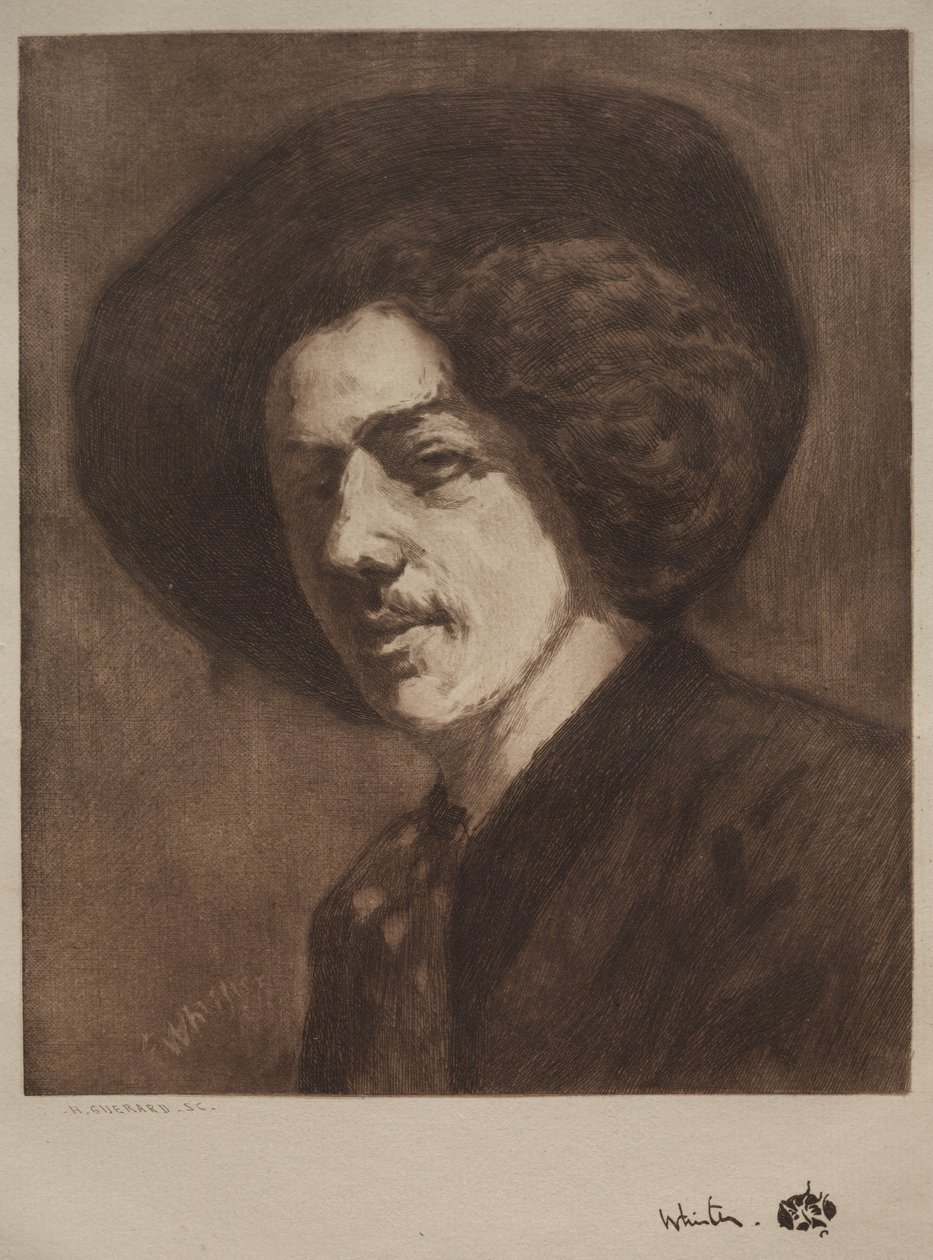 James McNeill Whistler af Henri Charles Guérard