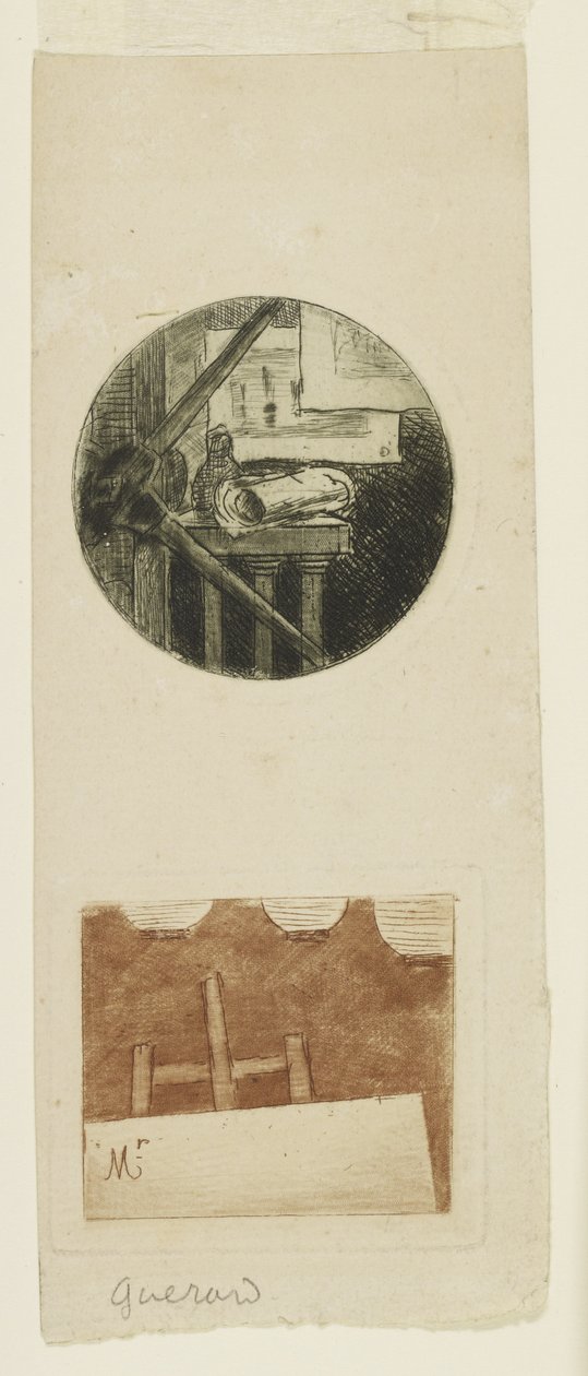 Bordkort af Henri Charles Guérard