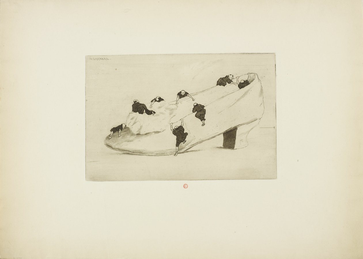 Angrebet af skoen af Henri Charles Guérard