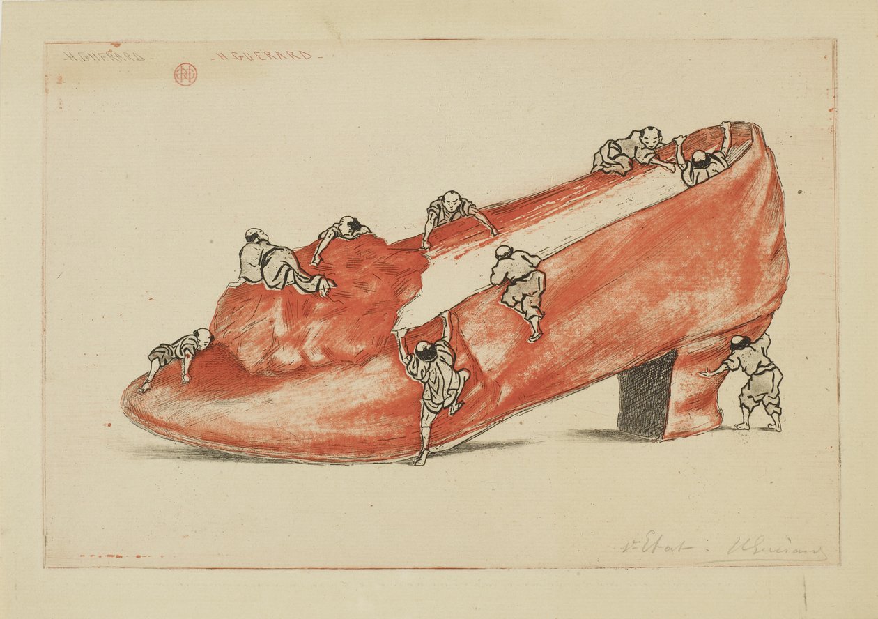 Angrebet af skoen af Henri Charles Guérard