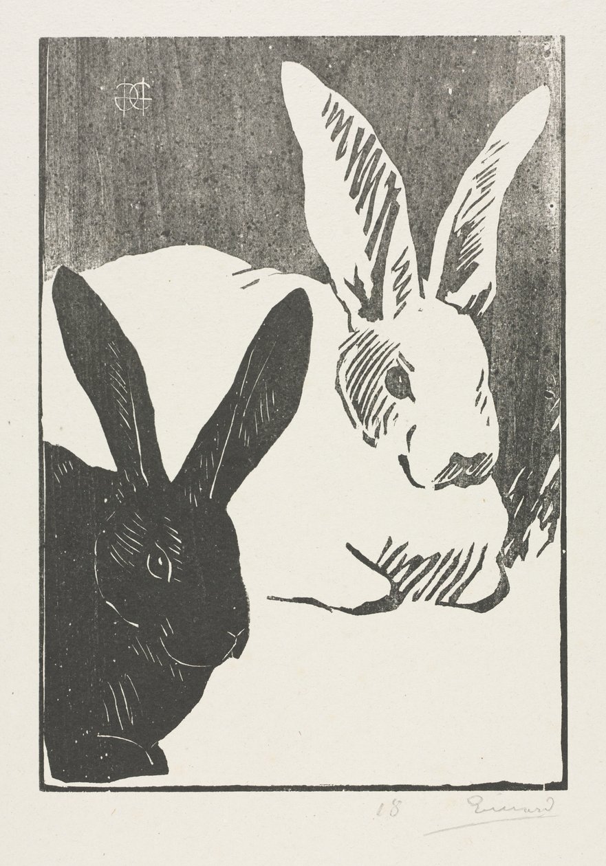 Kaninerne, 1893. af Henri Charles Guérard