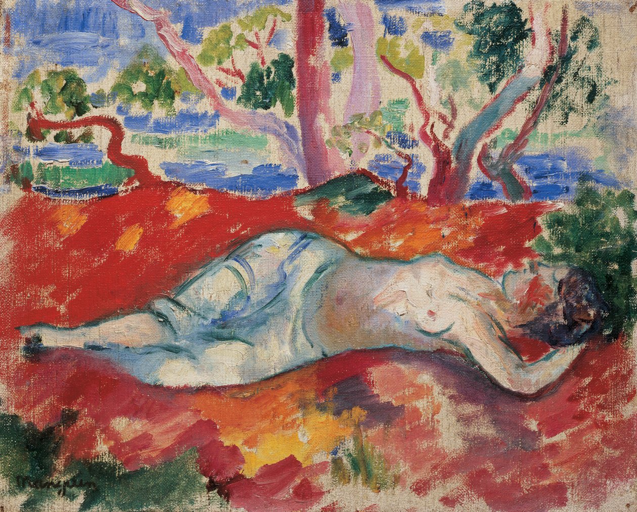 En sovende kvinde, 1906 af Henri Charles Manguin