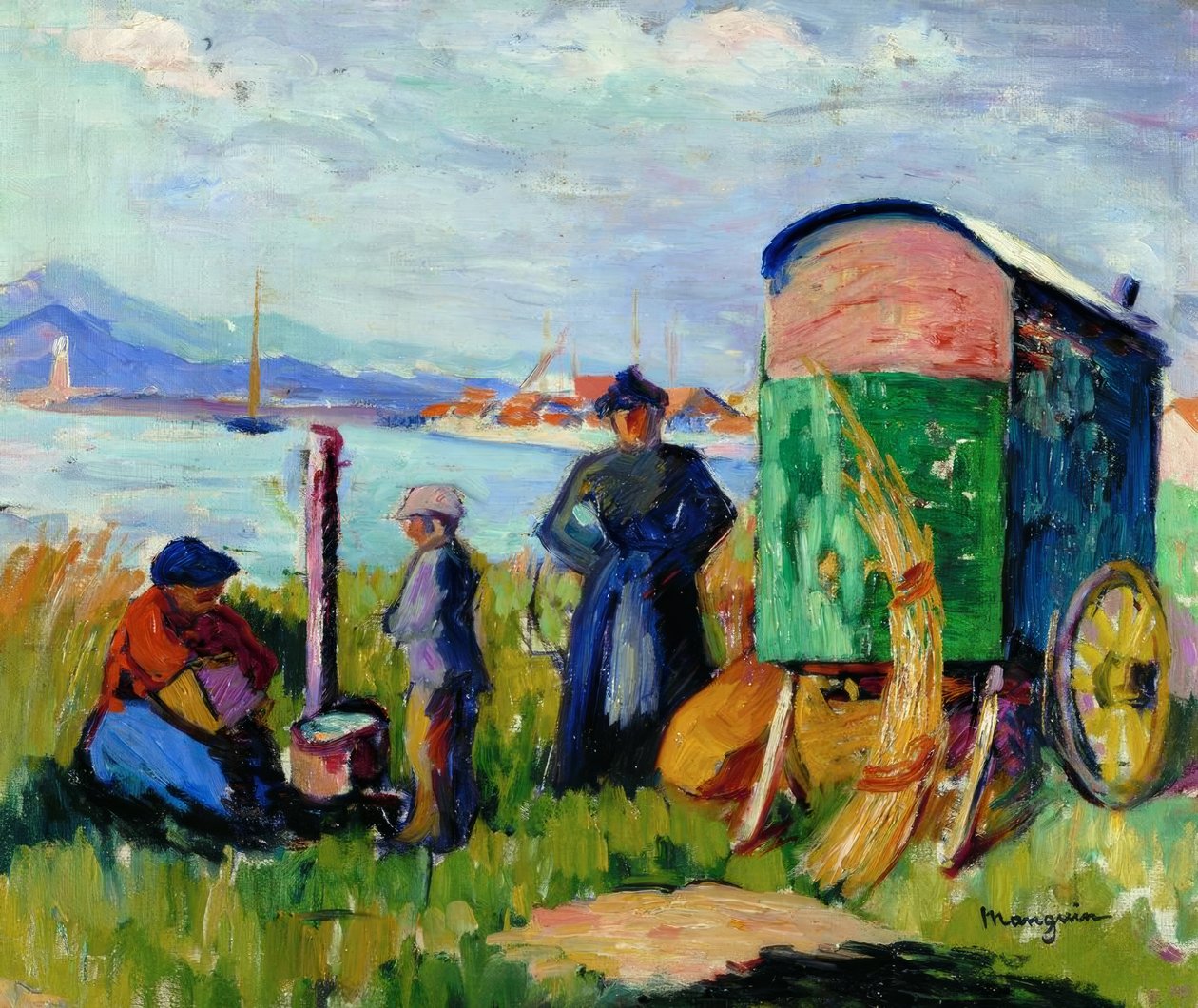 Sigøjnervognen af Henri Charles Manguin