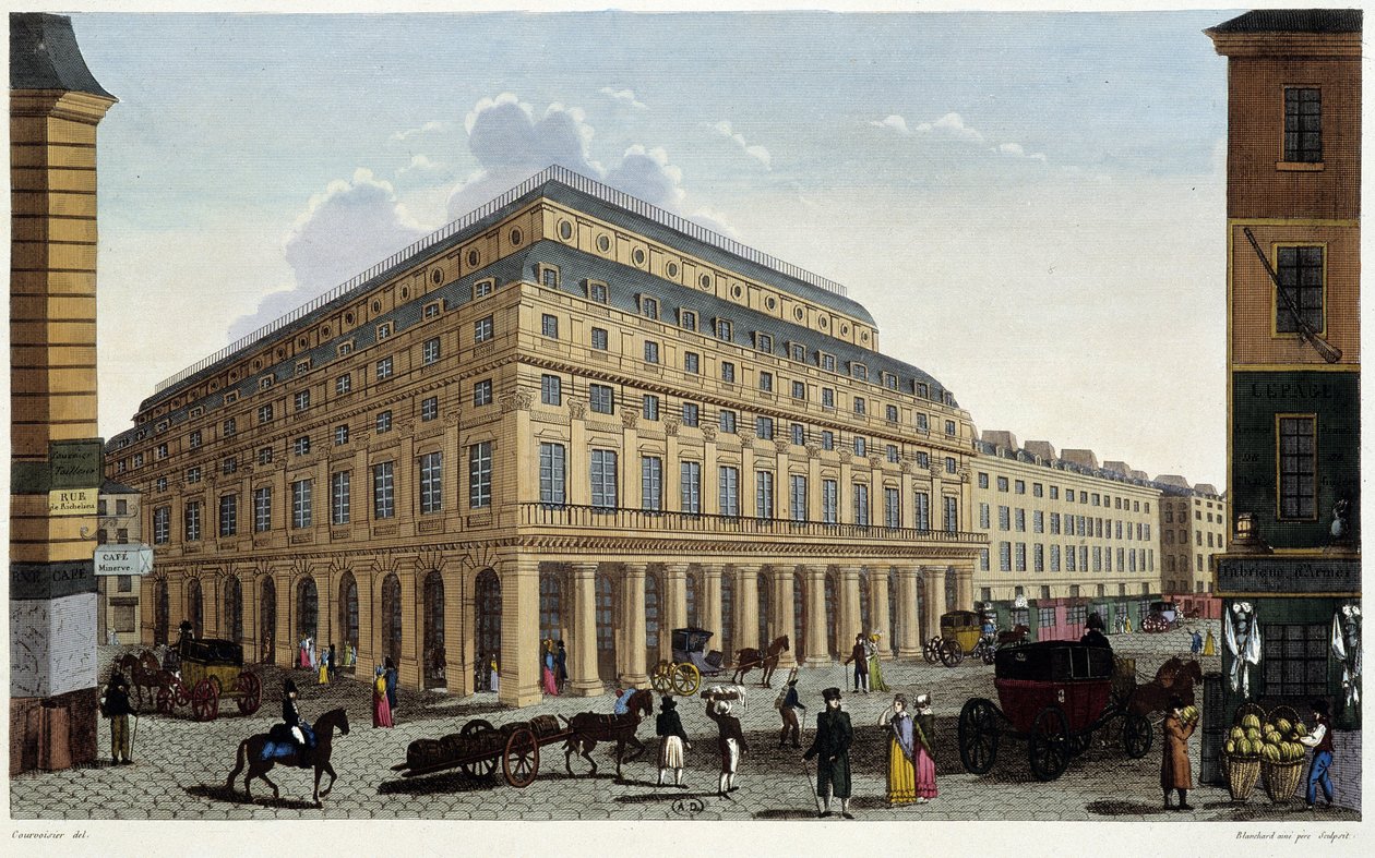 Det Franske Teater. Stik af Courvoisier af Henri Courvoisier Voisin