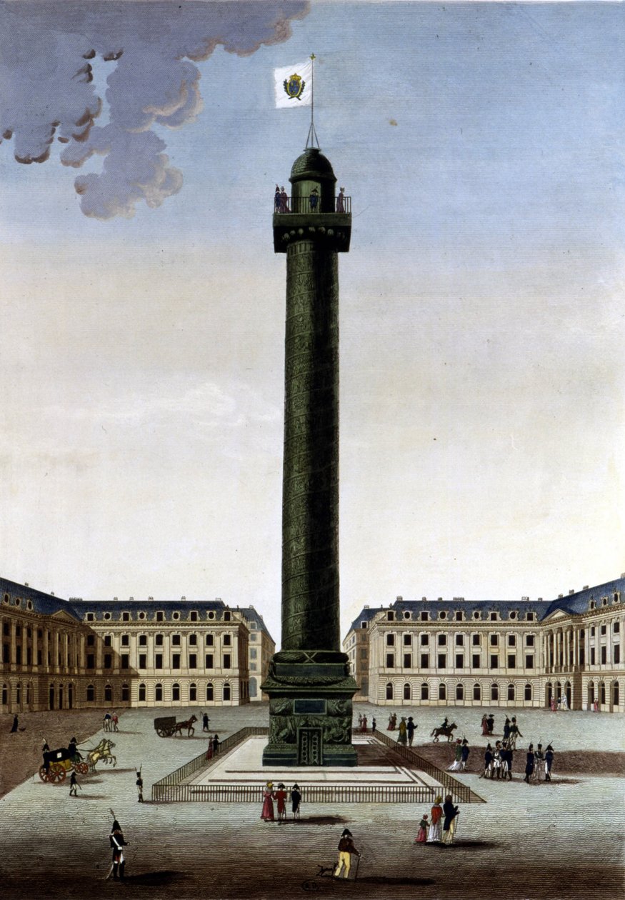 Place Vendôme - i "" Views of Paris"" af Courvoisier af Henri Courvoisier Voisin