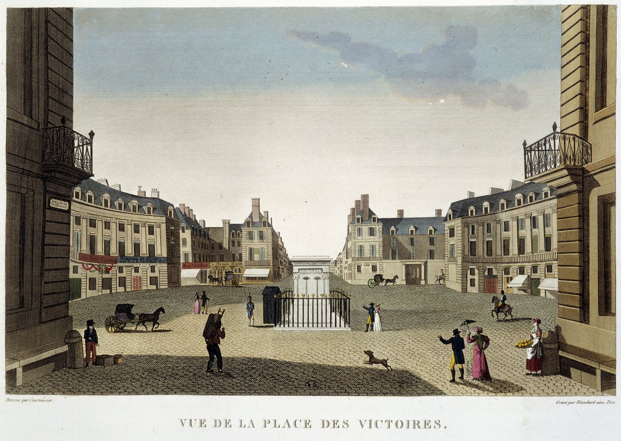 Place des Victoires - Paris af Courvoisier af Henri Courvoisier-Voisin