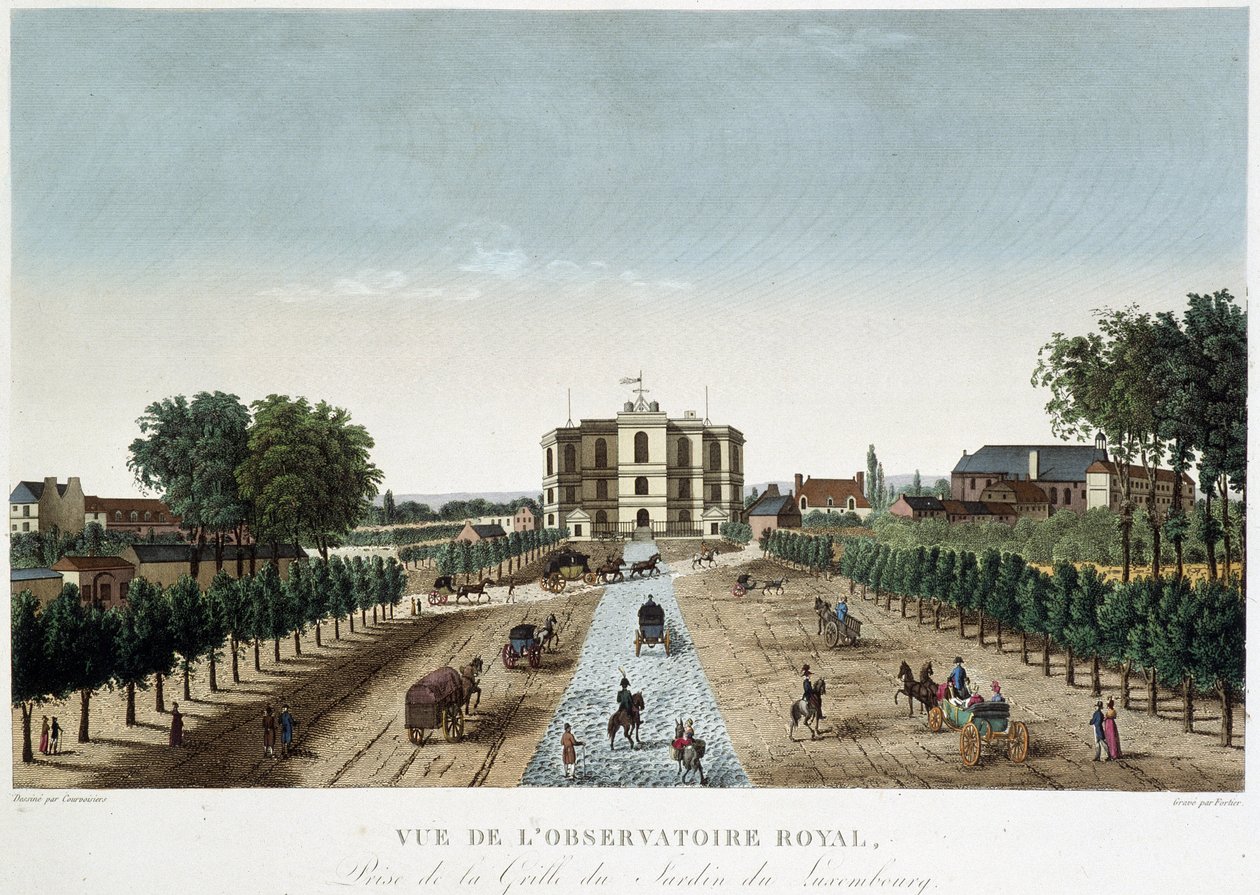 Udsigt over det kongelige observatorium - i "" Vues de Paris"" af Courvoisier af Henri Courvoisier Voisin
