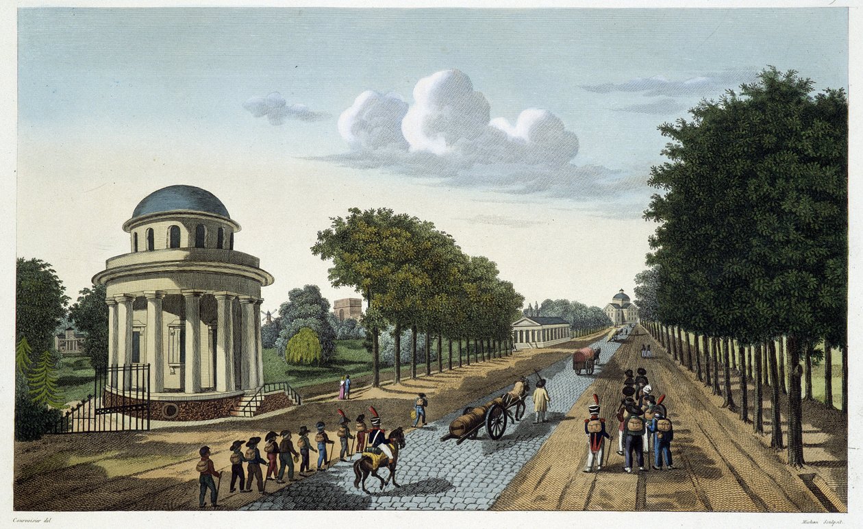 Udsigt over Monceau-haven - i "" Views of Paris"" af Courvoisier af Henri Courvoisier Voisin