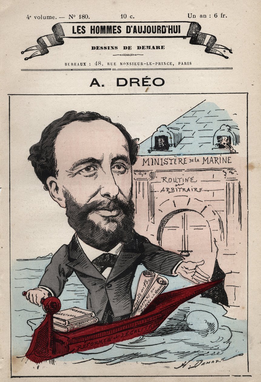 Tegneserie af Amaury Dreo 1829-1882 fra 