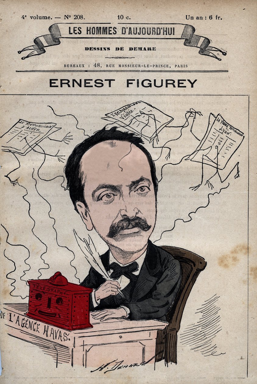Tegneserie af Ernest Figurey (1836-1903) fra 