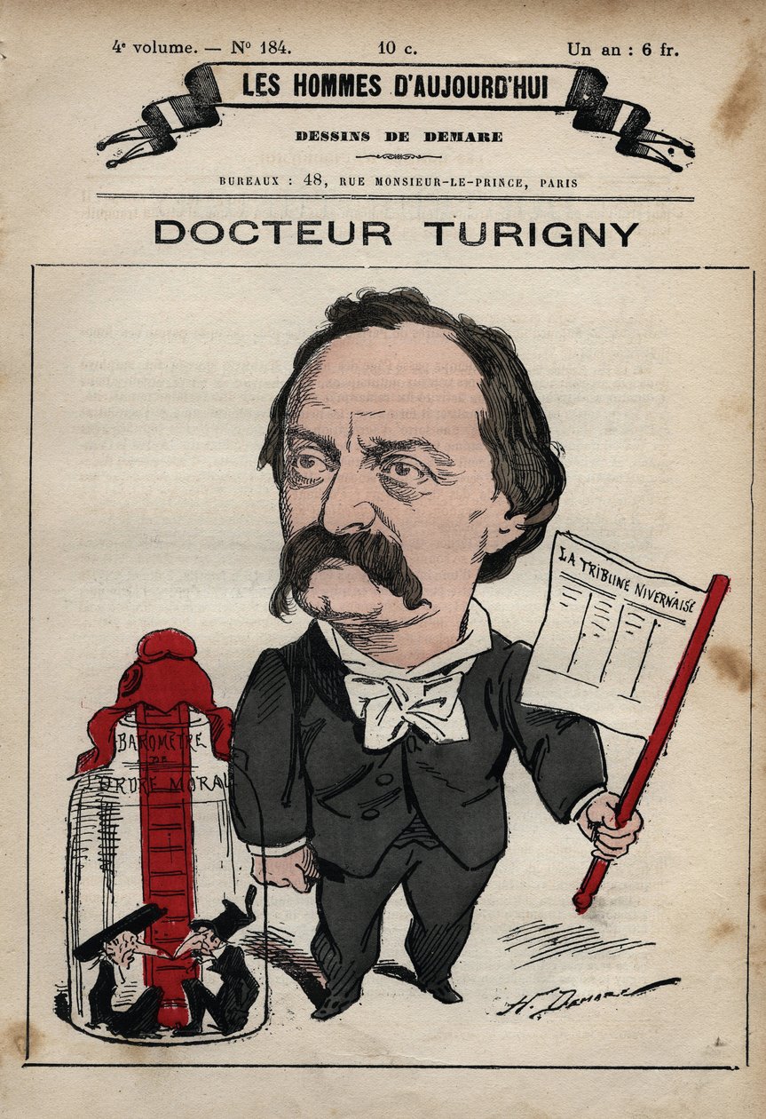 Tegneserie af Jean Prosper Turigny 1822-1905 fra 