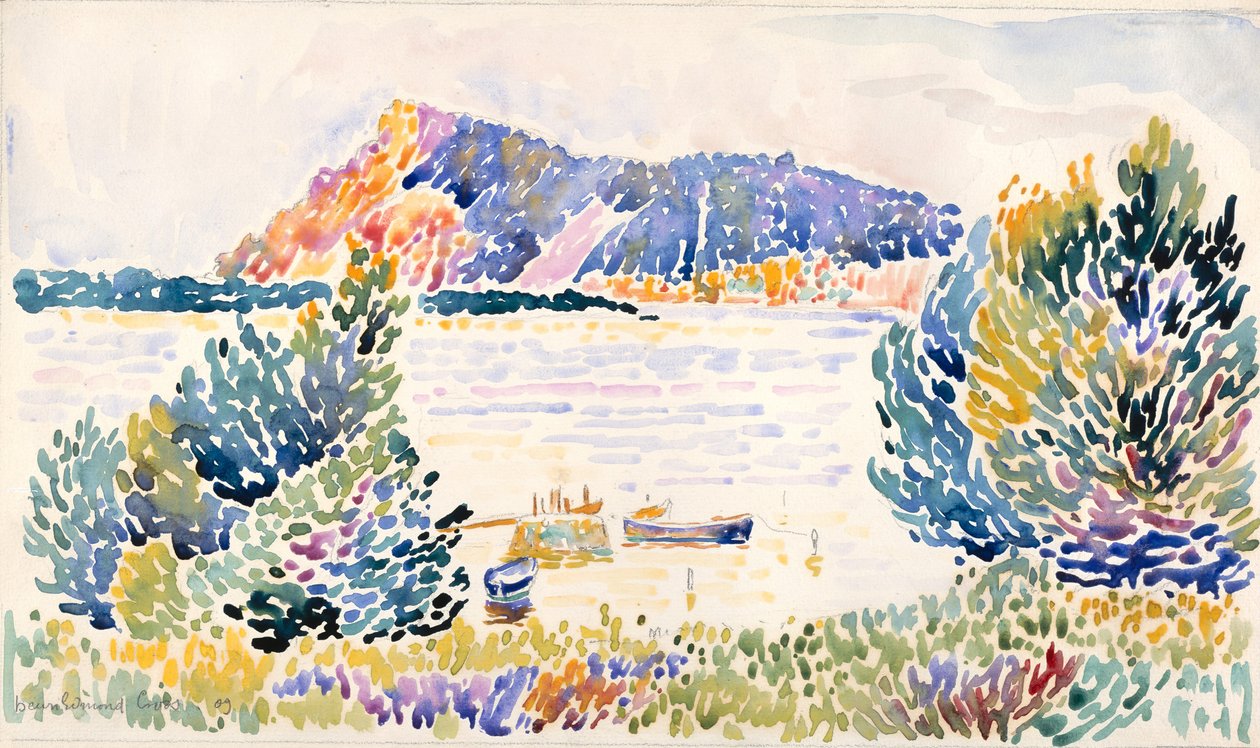 Kasket sort, 1909. af Henri Edmond Cross