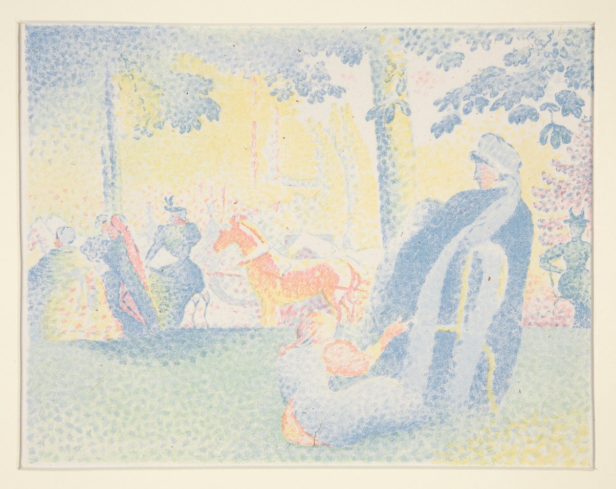 Champs Elysees af Henri Edmond Cross