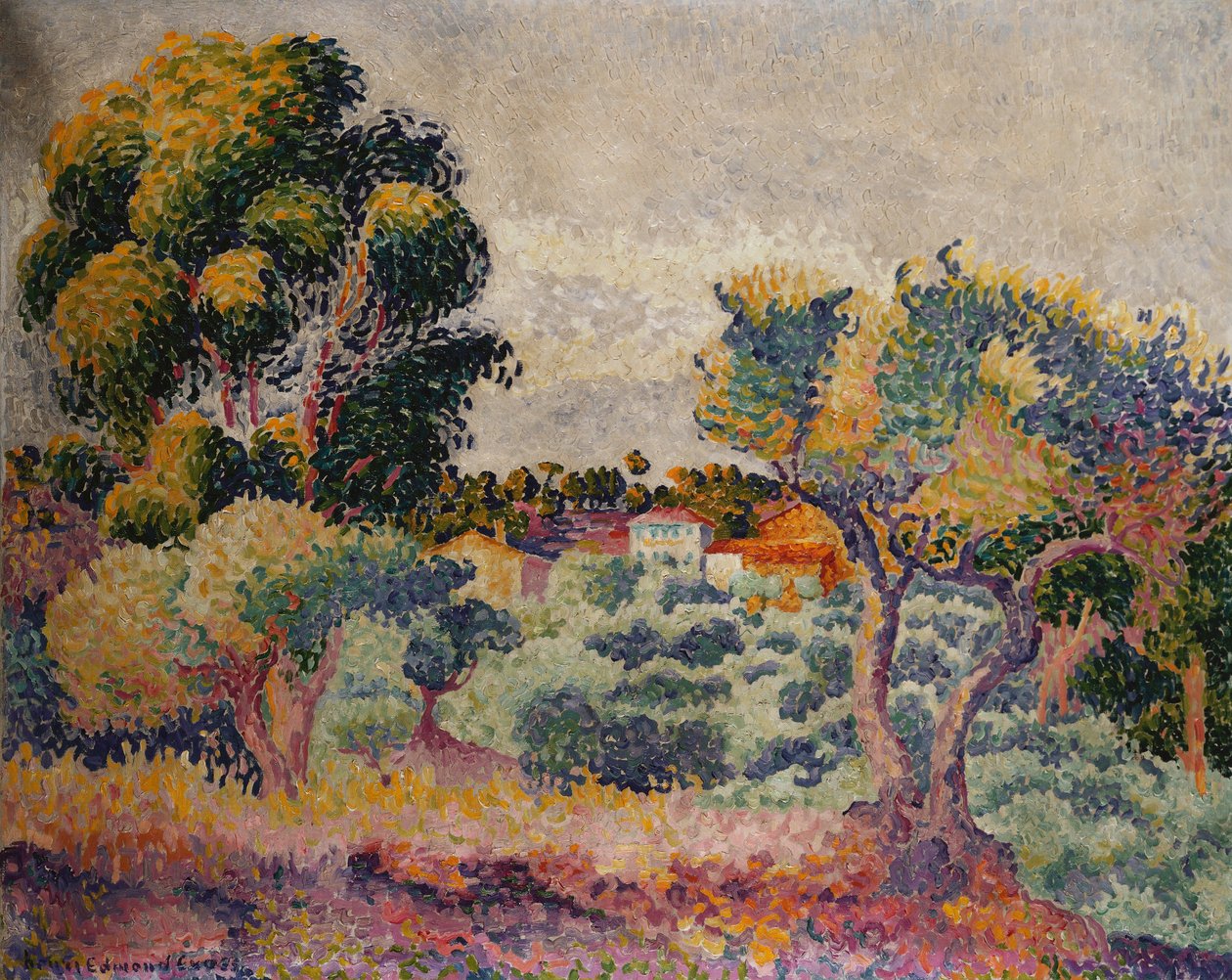 Eucalyptus og Olivenlund af Henri Edmond Cross