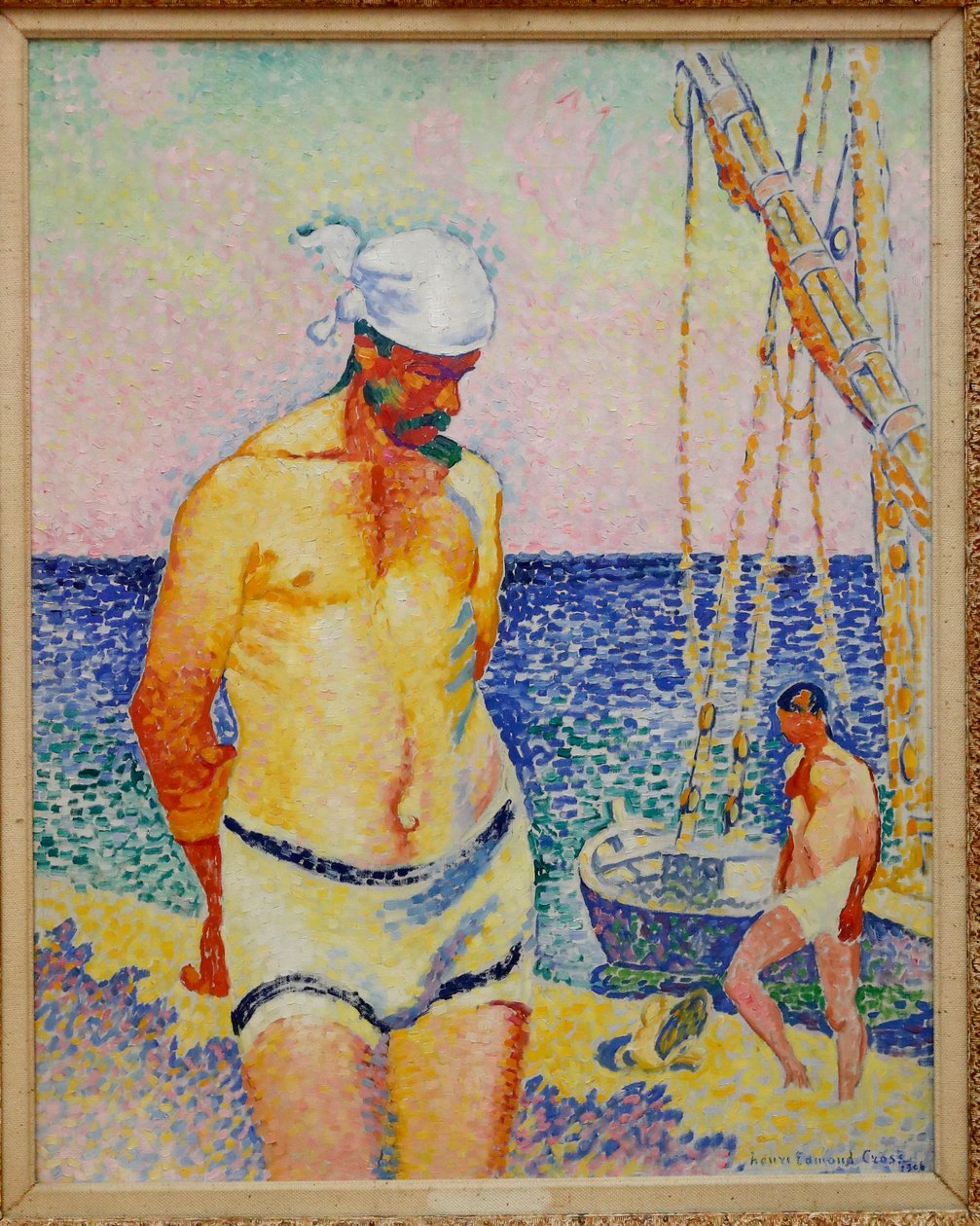 Le Lesteur, 1908 af Henri Edmond Cross