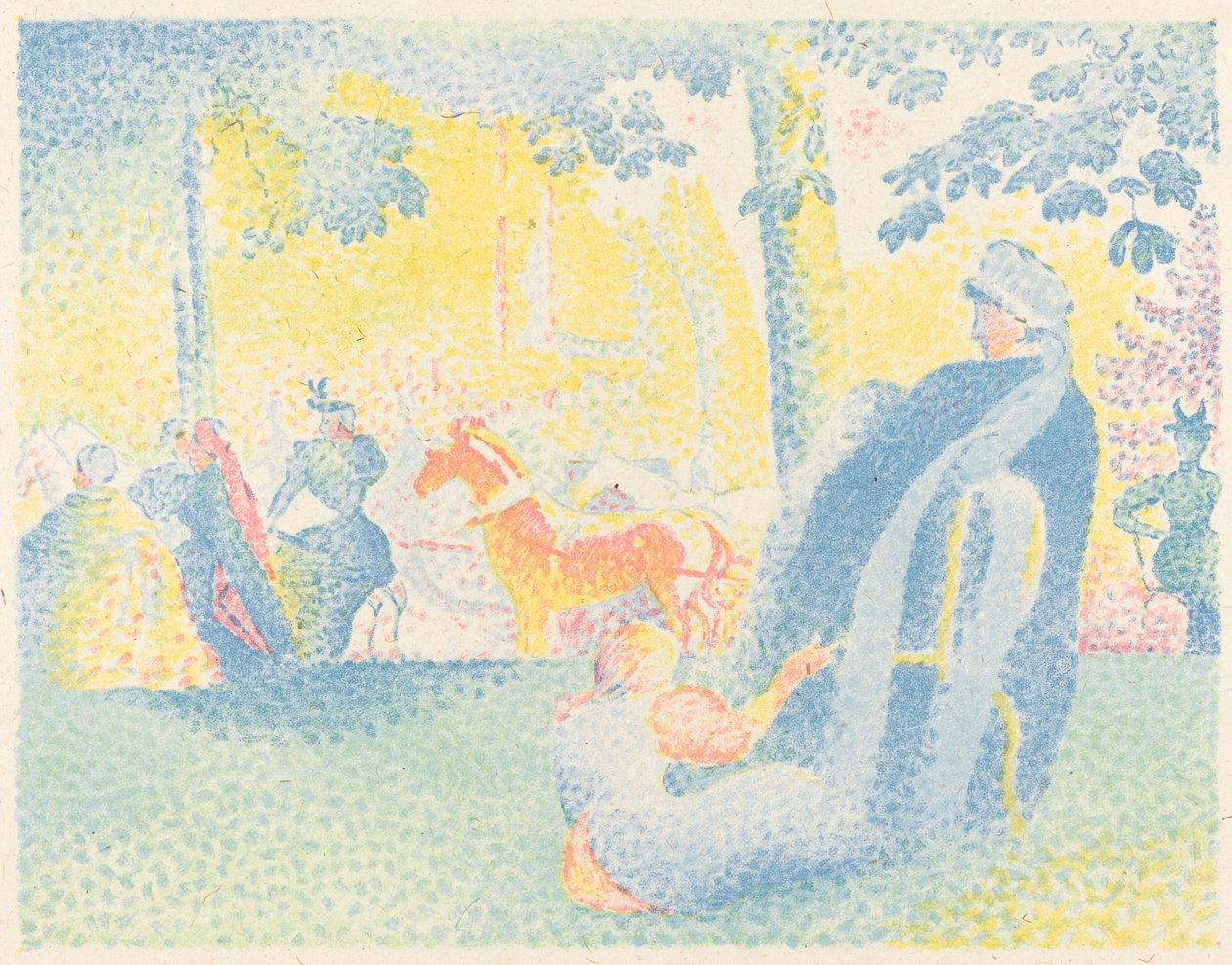 Champs-Elysees af Henri Edmond Cross