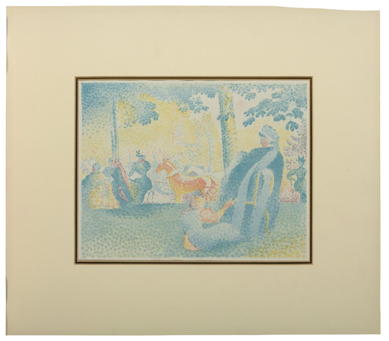 Les Champs Elysees, fra Pan, 1898 af Henri Edmond Cross