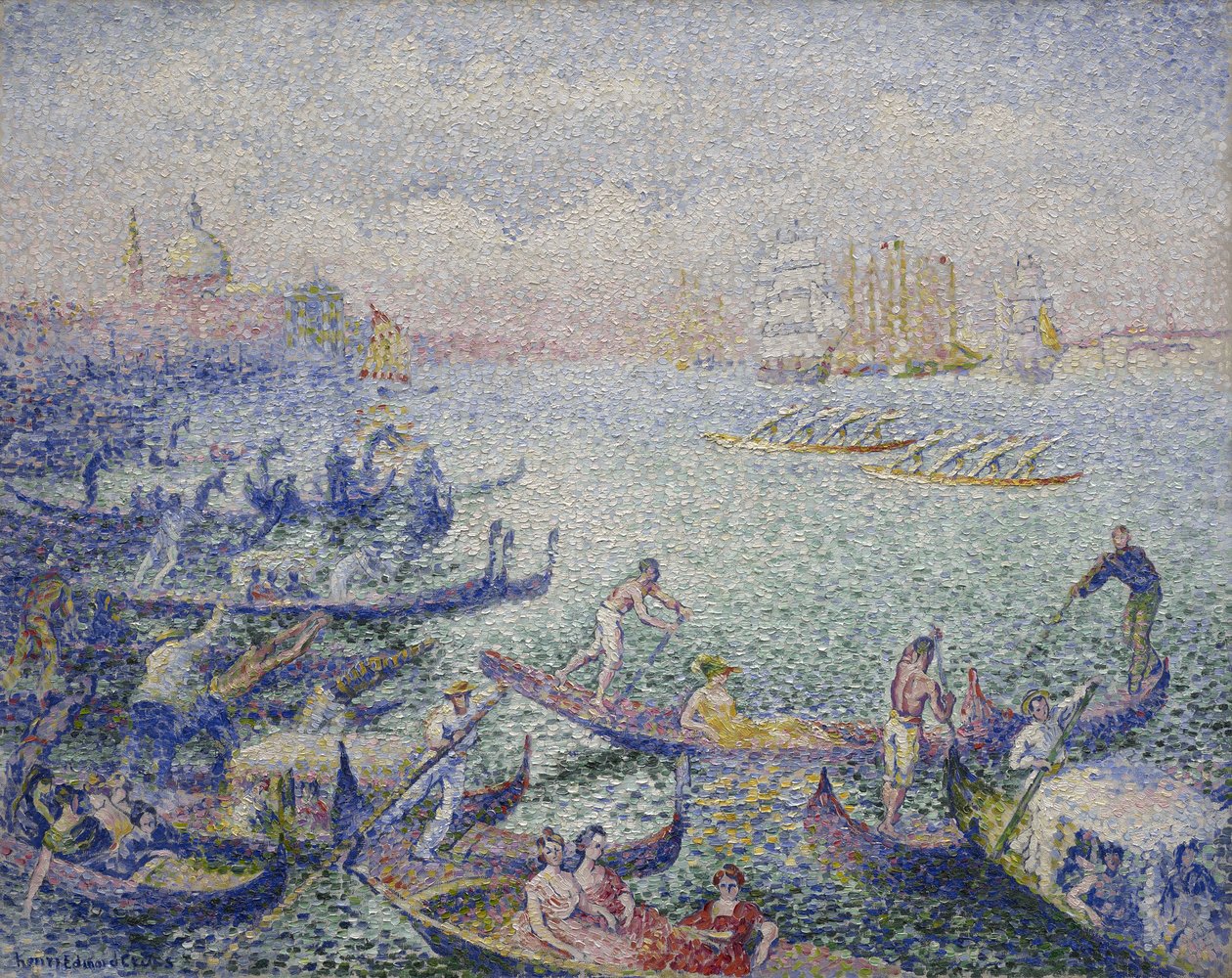 Regatta i Venedig, september 1903 - januar 1904 af Henri Edmond Cross