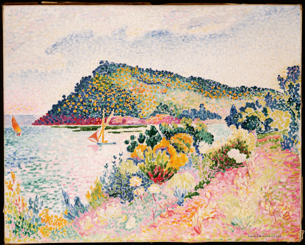 The Black Cape, Pramousquier Bay, 1906 af Henri Edmond Cross