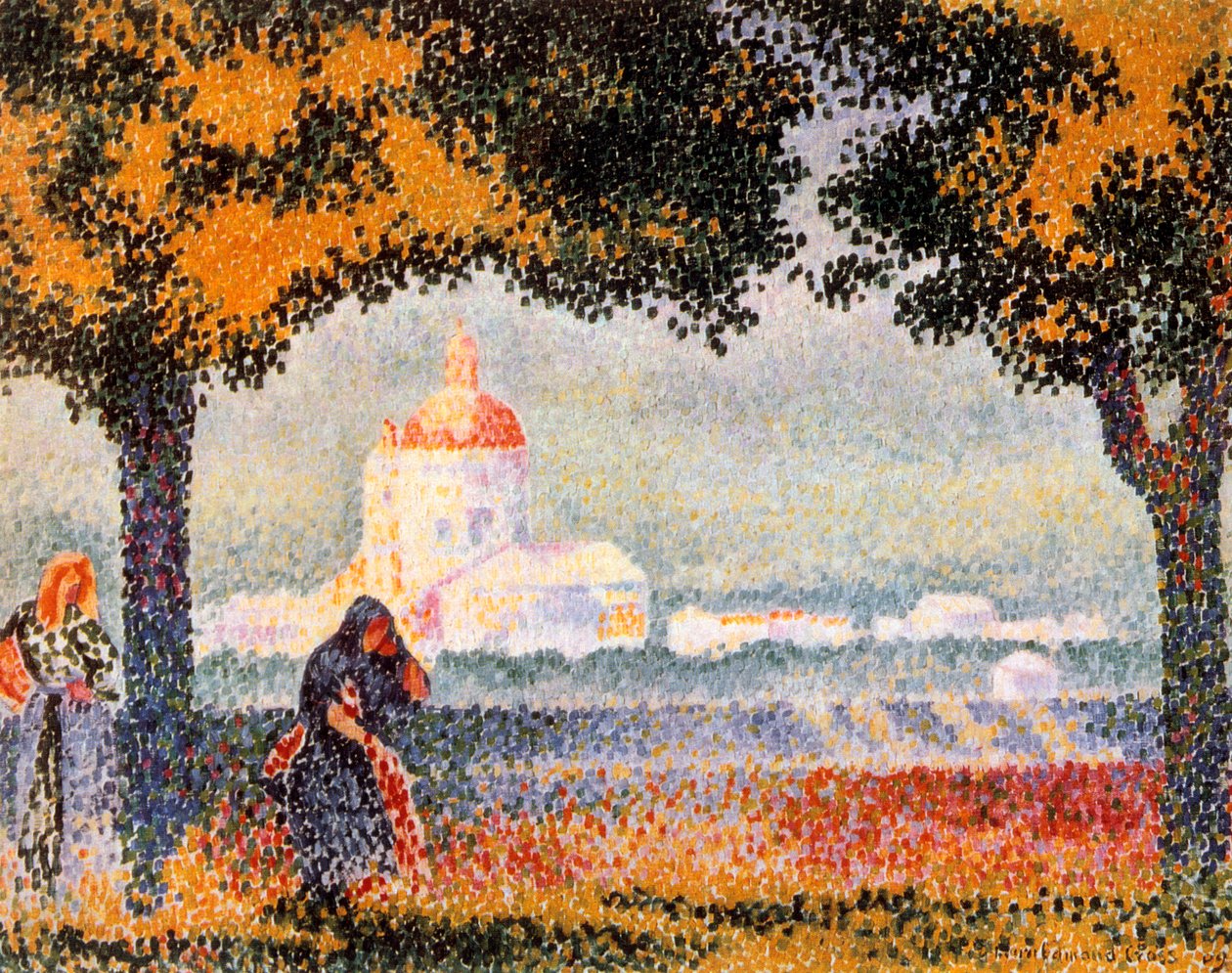 Kirken Santa Maria degli Angeli i Assisi, 1909 af Henri Edmond Cross