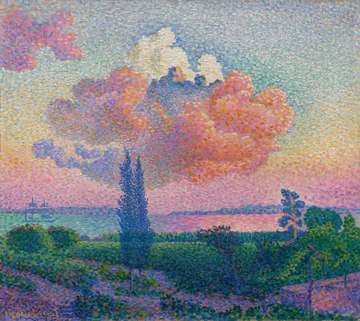 Den Lyserøde Sky af Henri Edmond Cross