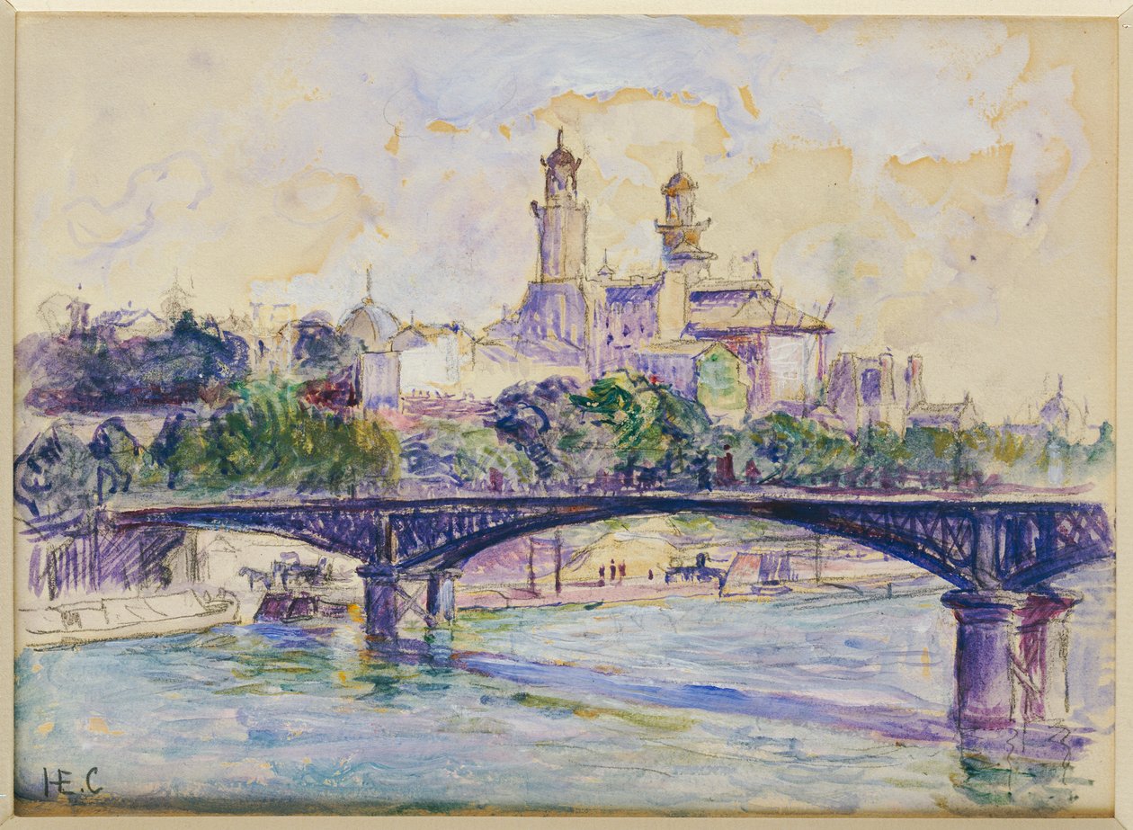 Seinen foran Trocadero af Henri Edmond Cross