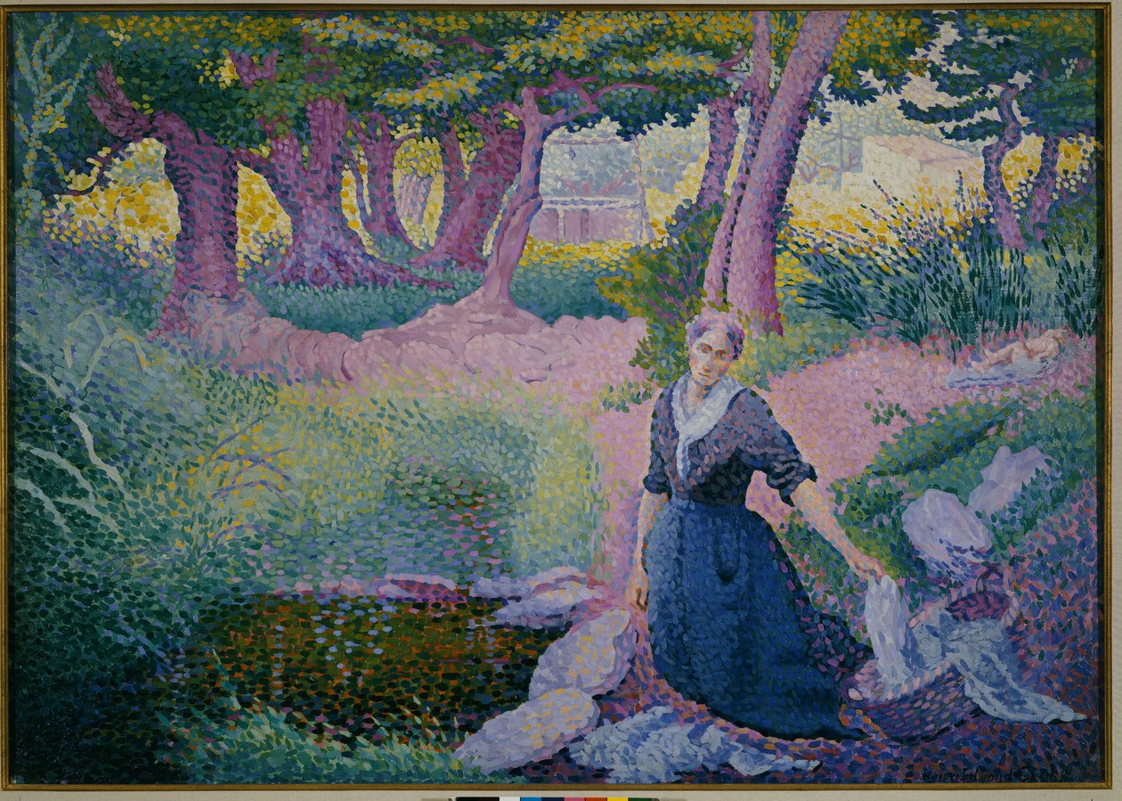 Vaskekonen, 1895-96 af Henri Edmond Cross