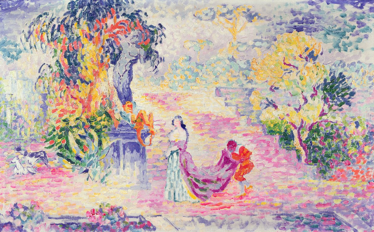 Kvinde i parken, 1909 af Henri Edmond Cross
