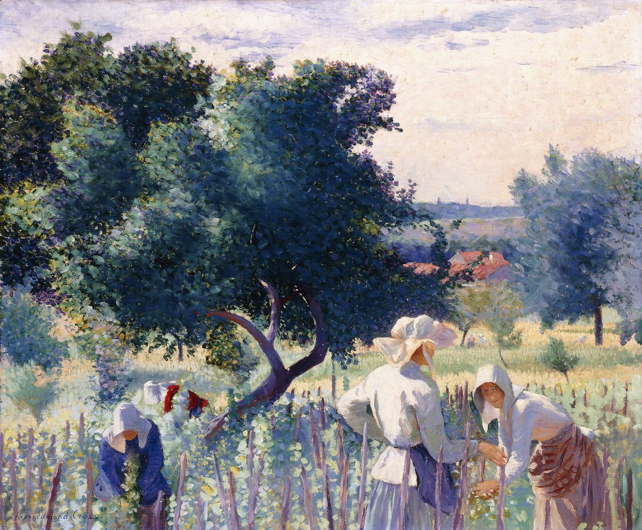 Kvinder binder vinstokke, 1890 af Henri Edmond Cross