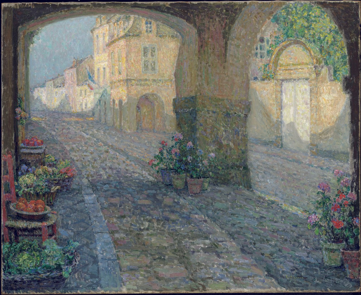 Butik i det gamle våbenhus; Den Gamle Verandabutik af Henri Eugene Augustin Le Sidaner