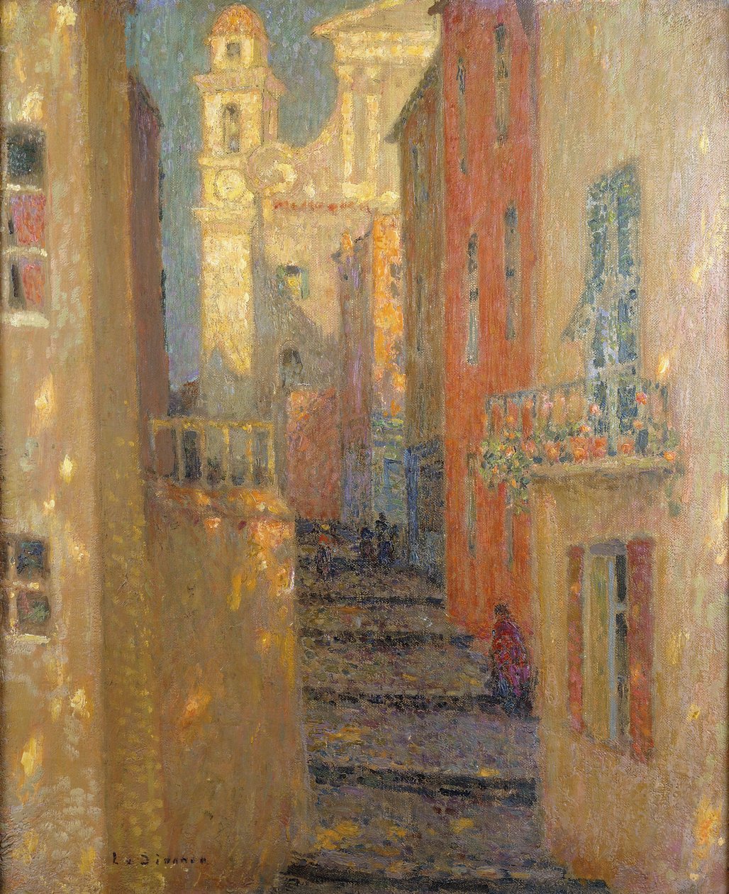 Kirkegade af Henri Eugene Augustin Le Sidaner