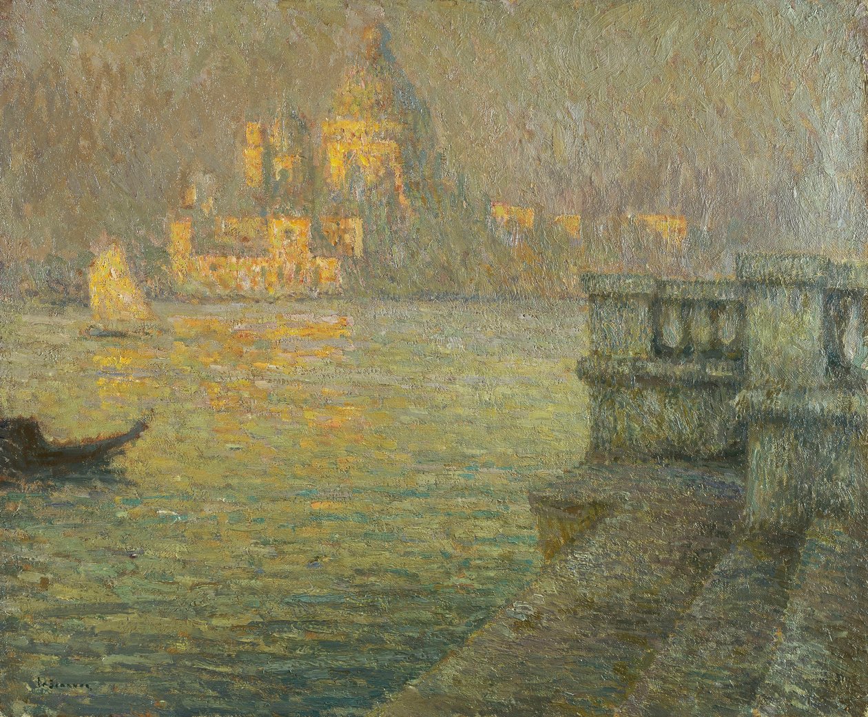 La Salute, Venedig af Henri Eugene Augustin Le Sidaner