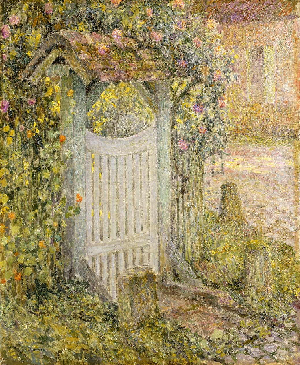 The Pothuis, Gerberoy af Henri Eugene Augustin Le Sidaner