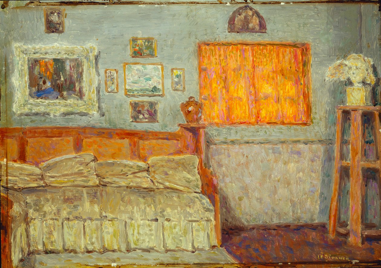 Kunstnerens atelier, Gerberoy af Henri Eugene Augustin Le Sidaner