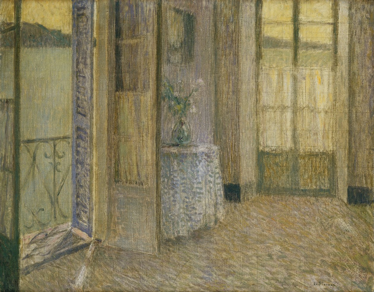 Det blå rum, Villefranche-sur-Mer; Det blå rum, Villefranche sur Mer af Henri Eugene Augustin Le Sidaner
