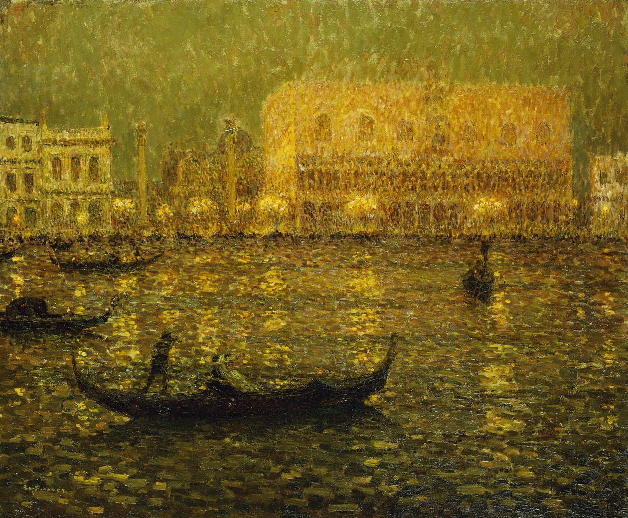 Hertugpaladset; Le Palais Ducal af Henri Eugene Augustin Le Sidaner