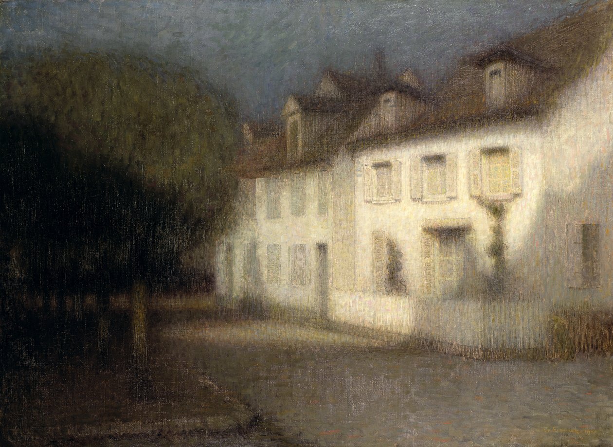 Huset, 1900 af Henri Eugene Augustin Le Sidaner
