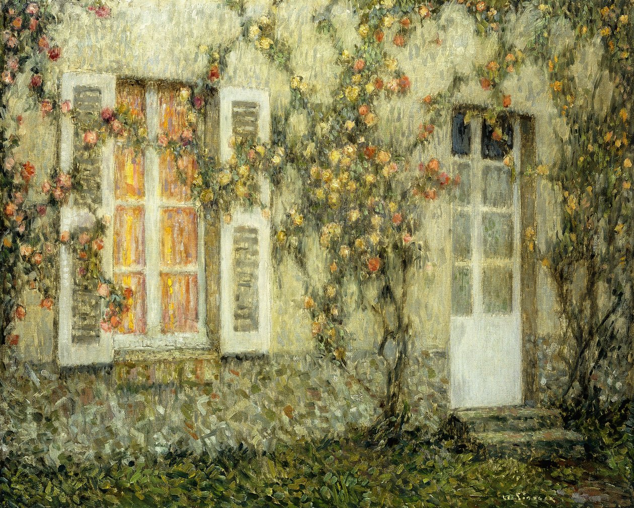 Rosernes Hus; Rosernes Hus af Henri Eugene Augustin Le Sidaner
