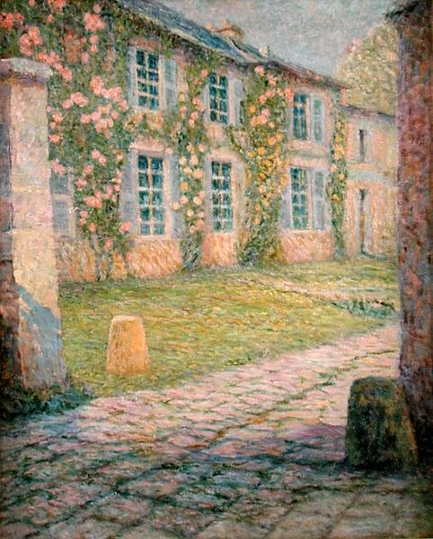 Huset med roser, Versailles af Henri Eugene Augustin Le Sidaner