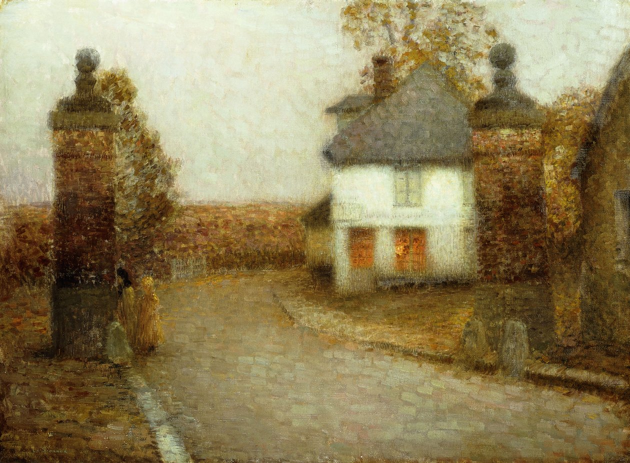Søjlerne, Gerberoy; Søjlerne, Gerberoy af Henri Eugene Augustin Le Sidaner